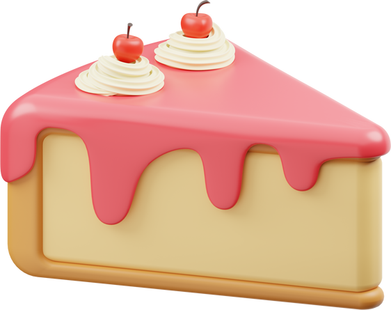 Sponge Cake 3D Icon